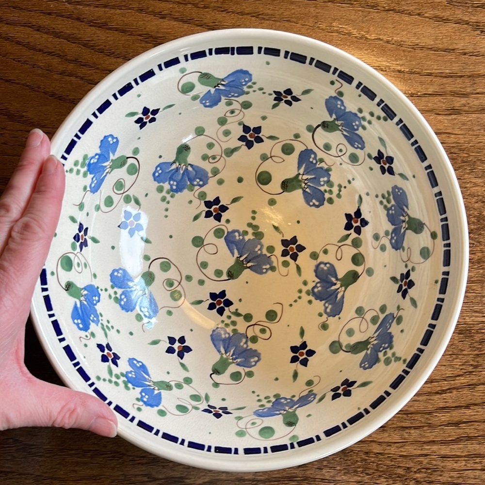 Polish Pottery Serving Bowl